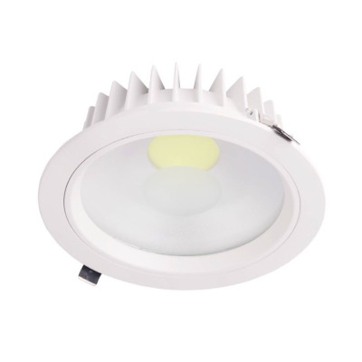 Luminária de embutir LED redonda 18W 1539lm Ø20cm 4000K Branco Eilen Luminária de embutir 1