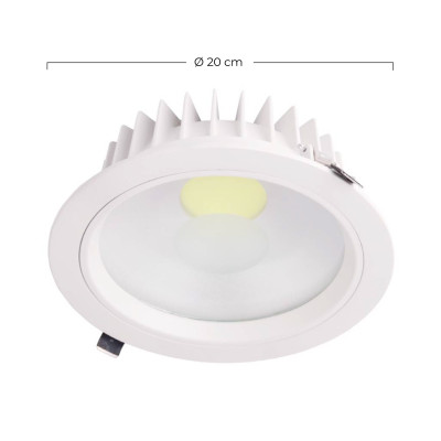 Downlight LED Empotrable Redondo 18W 1539lm Ø20cm 4000K Blanco Eilen Downlight Empotrable 2