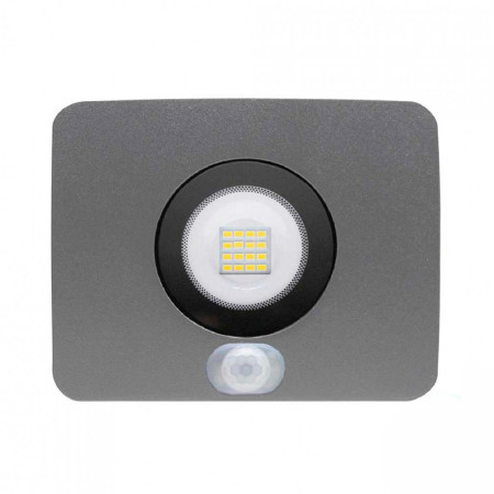 IP65 Projetor LED Ultraslim 10W para exterior com sensor crepuscular e orientável para movimentos Alumínio 4000K 7hSevenOn Proje
