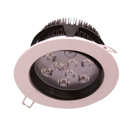 Projetor LED redondo de encastrar 9W 700lm Ø13cm Eilen Downlight LED de encastrar 1