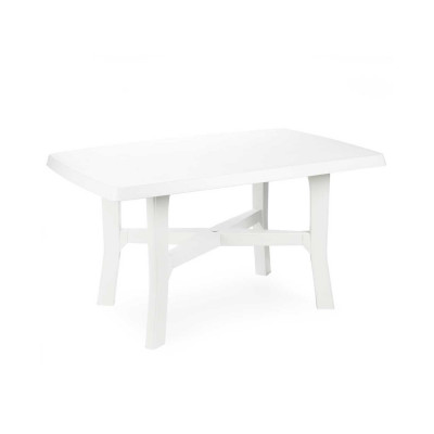 Mesa de Resina Rodano Blanca 138x88x72cm Progarden Mesas de Jardín 1