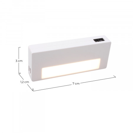Pack 6 Luces de Armario LED con Sensor de Proximidad 0,6W 30ml 4000K 25000H Nine&One Luz de Noche 3