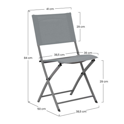 Cadeira rebatível Amaia 38,5x50x84cm 7house Mesas e cadeiras rebatíveis 9