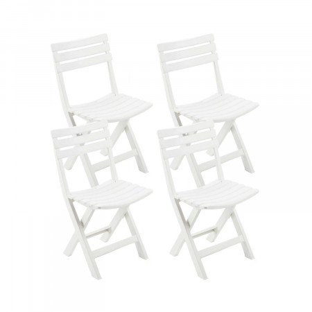 Pack 4 Sillas Plegables de Resina Birki 41.5x39x77cm Progarden Sillas y Sillones de Exterior 1 Pack 4 Sillas Plegables de Resina Birki 41.5x39x77cm Progarden Sillas y Sillones de Exterior 1