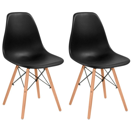 Pack 2 cadeiras de jantar Nordic Style Sixa 81x50,5x46,5cm Thinia Home Nordic Dining Chairs 8