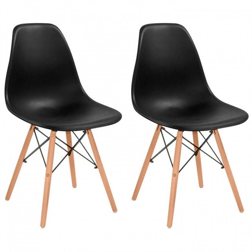 Pack 2 Sillas de Comedor Estilo Nórdico Sixa 81x50,5x46,5cm Thinia Home Sillas Comedor Nórdicas 7