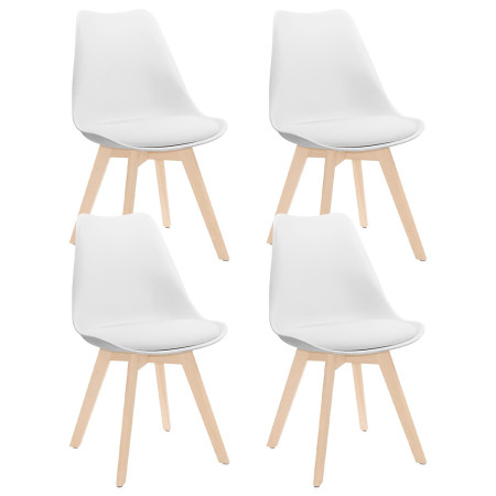 Pack 4 cadeiras de jantar Daria Nordic Style 83x55x48cm Thinia Home Nordic Dining Chairs 1