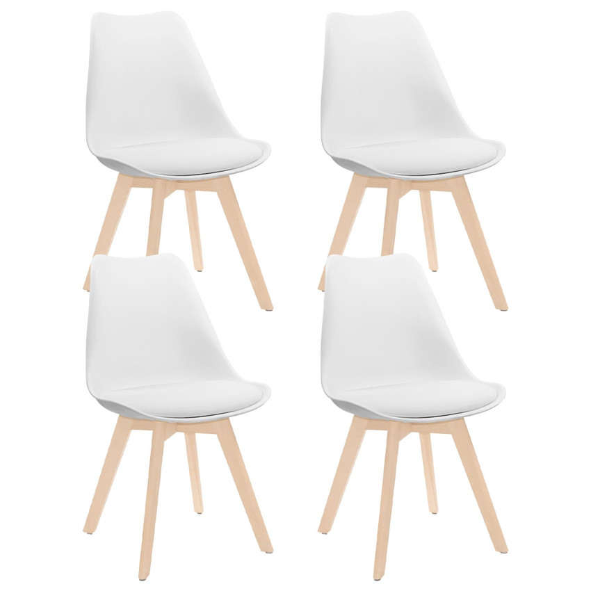 Pack 4 Sillas de Comedor Estilo Nórdico Daria 83x55x48cm Thinia Home Sillas Comedor Nórdicas 1
