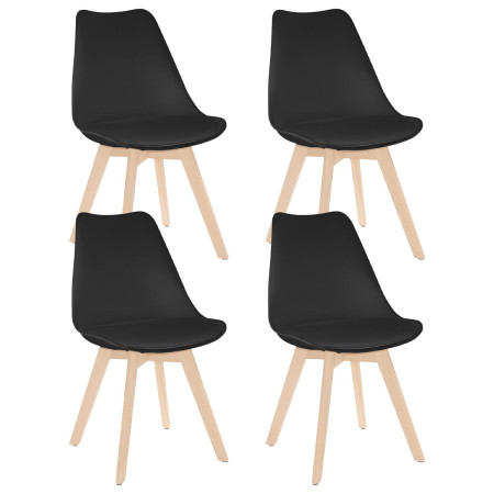 Pack 4 Sillas de Comedor Estilo Nórdico Daria 83x55x48cm Thinia Home Sillas Comedor Nórdicas 8
