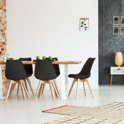 Pack 4 cadeiras de jantar estilo nórdico Daria 83x55x48cm Thinia Home Cadeiras de jantar nórdicas 14