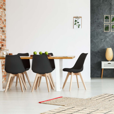 Pack 4 Sillas de Comedor Estilo Nórdico Daria 83x55x48cm Thinia Home Sillas Comedor Nórdicas 14