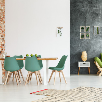 Pack 2 Sillas de Comedor Estilo Nórdico Daria 83x55x48cm Thinia Home Pack Sillas Comedor 21