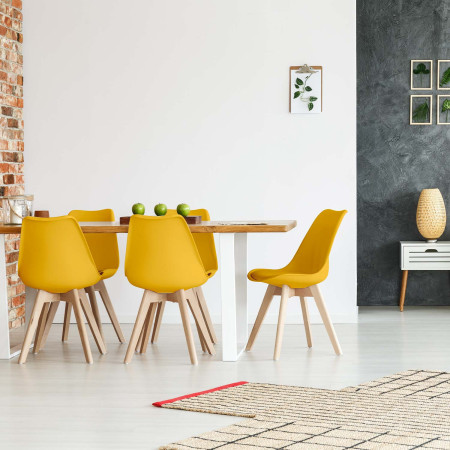 Cadeira de jantar estilo nórdico Daria 83x55x48cm Thinia Home Cadeiras de jantar nórdicas 30