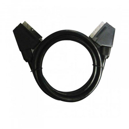 Cable Euroconector 2 Machos/21 pin 1,5m Negro 7hSevenOn Elec TV y Telefonía 1