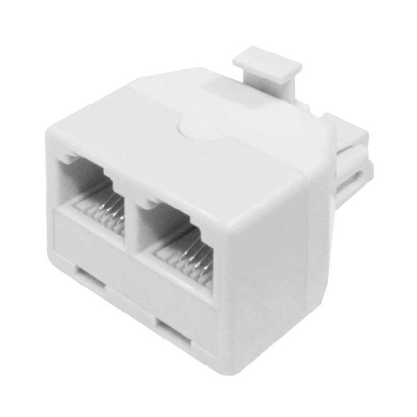Adaptador de telefone rígido 2 entradas 7hSevenOn Elec TV e telefonia 1