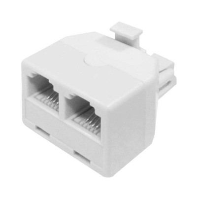 Adaptador de telefone rígido 2 entradas 7hSevenOn Elec TV e telefonia 1