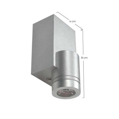 Downlight LED 1W Luz de parede interior Dayron Candeeiros de parede e apliques 2