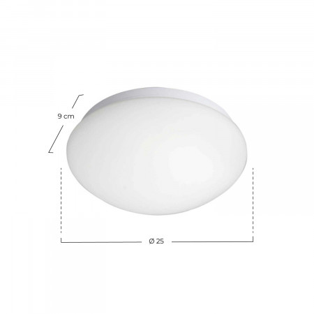 LED Round Surface 10W 700lm IP44 4000K Sensor de presença 360º Eilen Downlight Surface 2