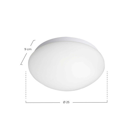 Plafón LED Superficie Redondo 10W 700lm IP44 4000K Sensor de Presencia 360º Eilen Downlight Superficie 2