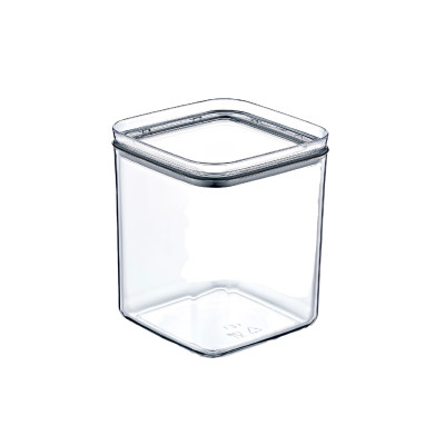 Conjunto de 3 recipientes herméticos para alimentos, pequeno, médio e grande, quadrado 7house Acessórios de cozinha 3