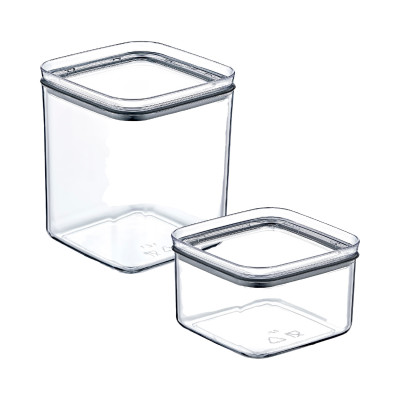 Set 6 Recipientes Herméticos para Alimentos Pequeños y Medianos, de formas Cuadradas, Rectangulares y Redondas 7house Accesorios