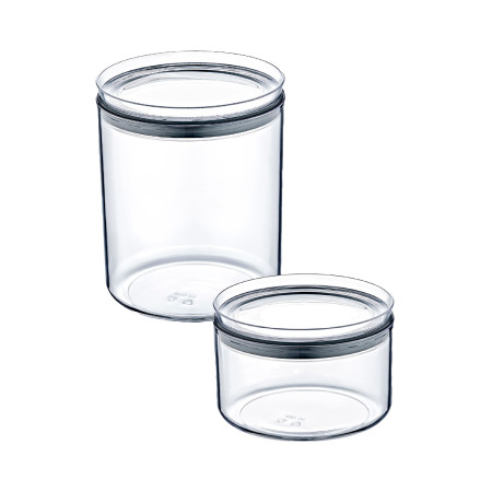 Set 10 Recipientes Herméticos para Alimentos Pequeños, Medianos y Grandes, de formas Cuadradas, Rectangulares y Redondas 7house 