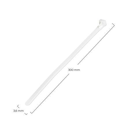 Conjunto de 100 abraçadeiras de nylon 300x3.6mm 7hSevenOn Ferramentas 10