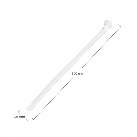 Pack 100 Bridas de Nylon 300x3.6mm 7hSevenOn Herramientas 10