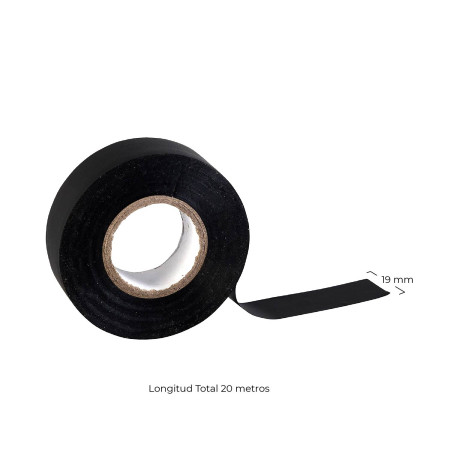 Set 3 Cintas Aislantes 1 Blanca y 2 Negras 20m Ø7.2x1.9cm 7hSevenOn Herramientas 4