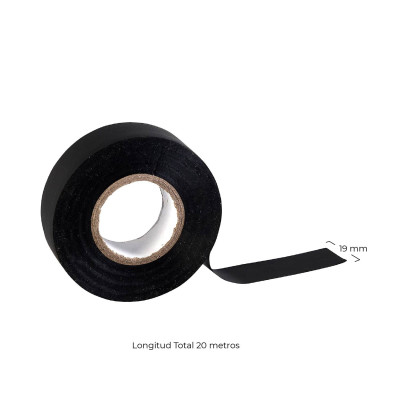 Set 3 Cintas Aislantes 1 Blanca y 2 Negras 20m Ø7.2x1.9cm 7hSevenOn Herramientas 4