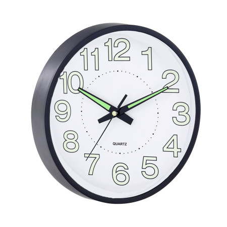 Reloj de Pared Moderno Reflectante Negro Ø25.4cm Thinia Home Relojes de Pared 2