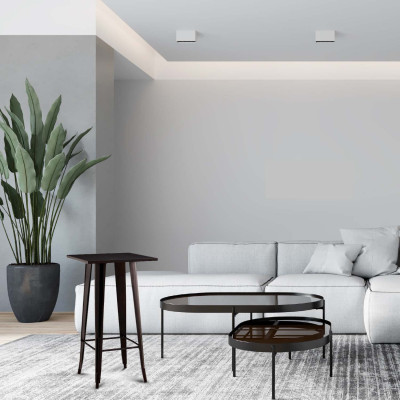 Mesa Auxiliar Alta Cuadrada Strong 60x60x105cm Thinia Home Mesitas de Noche y Auxiliares 4