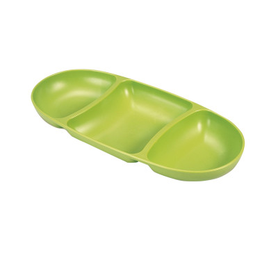 Assiette ovale de taille moyenne pour apéritifs, avec 3 alvéoles, couleurs assorties 28.2x12.5x3cm 7house Accessoires de cuisine