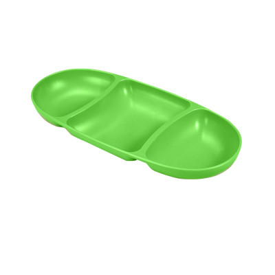 Assiette ovale de taille moyenne pour apéritifs avec 3 compartiments, couleurs assorties 28.2x12.5x3cm 7house Accessoires de cui