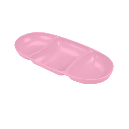 Assiette ovale de taille moyenne pour apéritifs, avec 3 alvéoles, couleurs assorties 28.2x12.5x3cm 7house Accessoires de cuisine