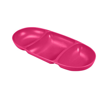 Assiette ovale de taille moyenne pour apéritifs, avec 3 alvéoles, couleurs assorties 28.2x12.5x3cm 7house Accessoires de cuisine
