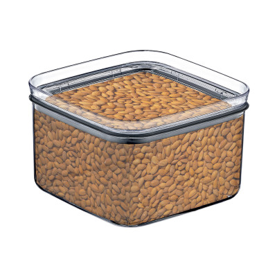 Pack 3 Recipientes Herméticos para Alimentos Pequeño Cuadrado 10.5x10.5x7.5cm 7house Accesorios de Cocina 3