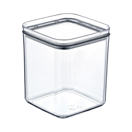 Pack 3 Recipientes Herméticos para Alimentos Mediano Cuadrado 10.5x10.5x13cm 7house Accesorios de Cocina 2