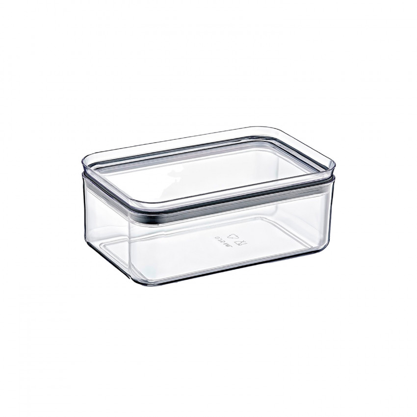 Recipiente hermético retangular pequeno para guardar alimentos 10.5x16.5x7.5cm 7house Acessórios de cozinha 1