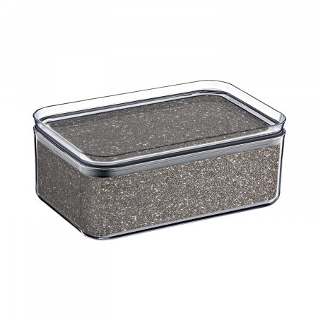 Pack 3 Recipientes Herméticos para Alimentos Pequeño Rectangular 10.5x16.5x7.5cm 7house Accesorios de Cocina 3