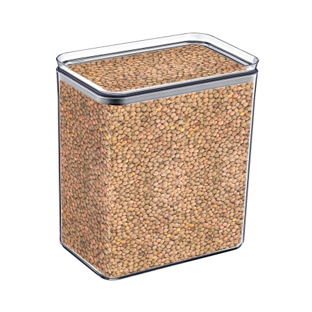 Recipiente Hermético para Alimentos Grande Rectangular 10.5x16.5x19cm 7house Accesorios de Cocina 2