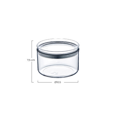 Recipiente hermético redondo pequeno para alimentos Ø10.5x7.5cm 7house Acessórios de cozinha 4
