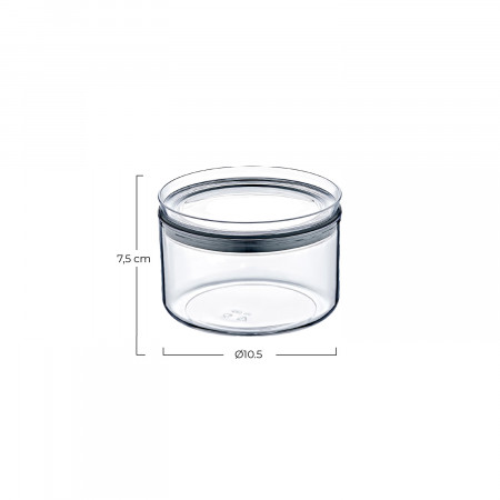 Pack 3 Recipientes Herméticos para Alimentos Pequeño Redondo Ø10.5x7.5cm 7house Accesorios de Cocina 5