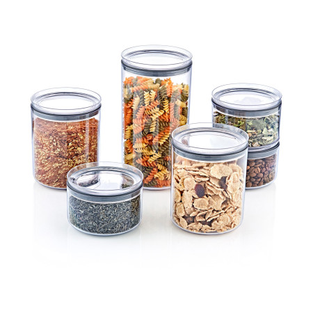 Pack 3 Recipientes Herméticos para Alimentos Pequeño Redondo Ø10.5x7.5cm 7house Accesorios de Cocina 6