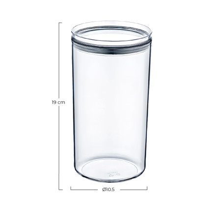 Recipiente Hermético para Alimentos Grande Redondo Ø10.5x19cm 7house Accesorios de Cocina 4