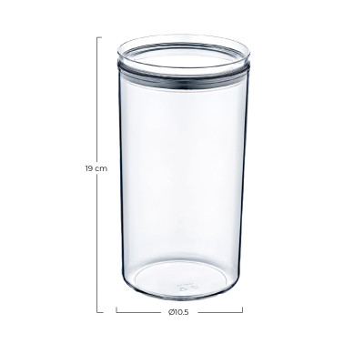 Pack 3 Recipientes Herméticos para Alimentos Grandes Redondos Ø10.5x19cm 7house Accesorios de Cocina 5