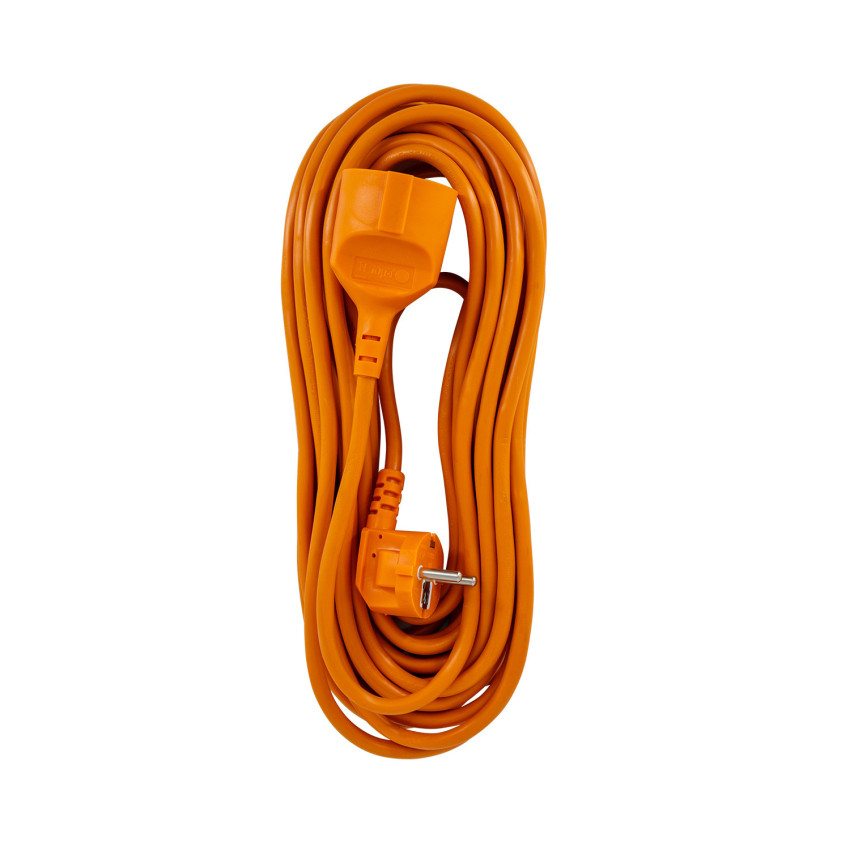 Extensão 10m Schuko Laranja Schuko Plug/Plug 7hSevenOn Cabos de extensão 1