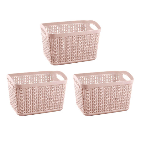 Set di 3 cestini rettangolari da 1,5 litri 7house