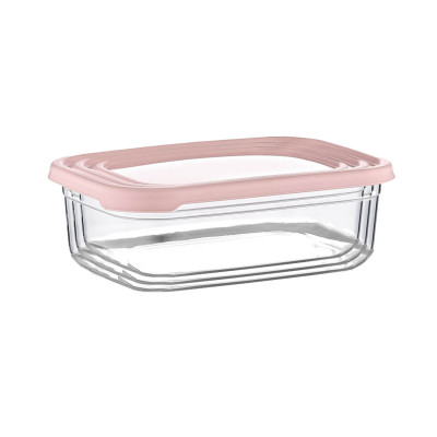 Conjunto de 3 recipientes herméticos para alimentos, rectangulares 7house Acessórios de cozinha 3