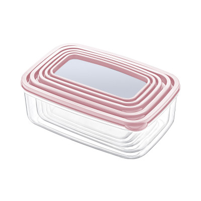 Conjunto de 5 recipientes herméticos para alimentos, rectangulares 7house Acessórios de cozinha 3